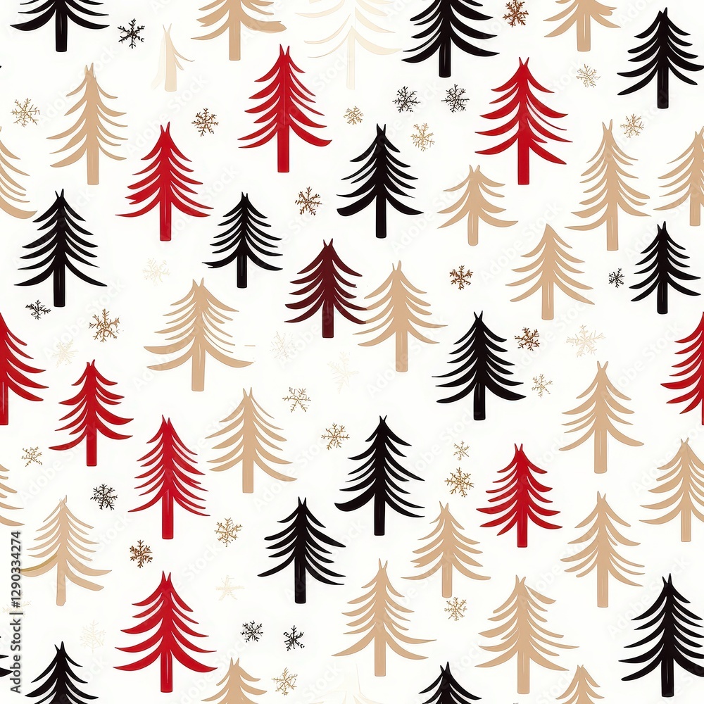 Festive christmas tree pattern featuring ornaments and decorations evoking the spirit of the holiday season seamless pattern Festive christmas tree pattern featuring ornaments and decorations evoking the spirit of the holiday season seamless pattern
