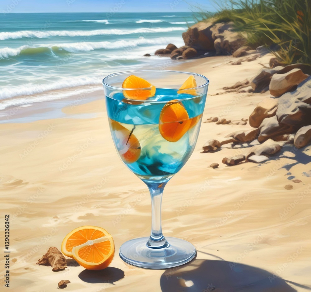Obraz premium Summer cocktail drink.