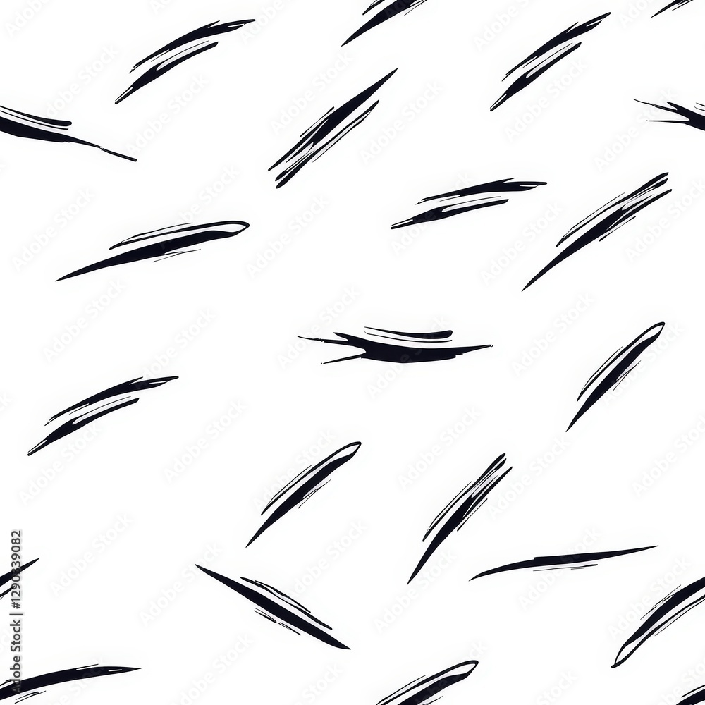 Clean white background featuring bold black lines in various directions creating a minimalist and modern artistic style seamless pattern Clean white background featuring bold black lines in various directions creating a minimalist and modern artistic style seamless pattern