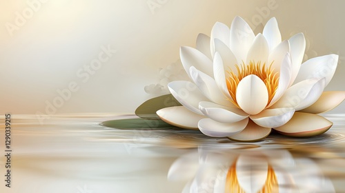 Yellow Leaves and Sunbeams Over Green Grassy Field