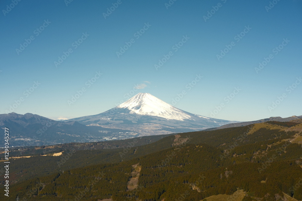 Fototapeta premium 2月の富士山