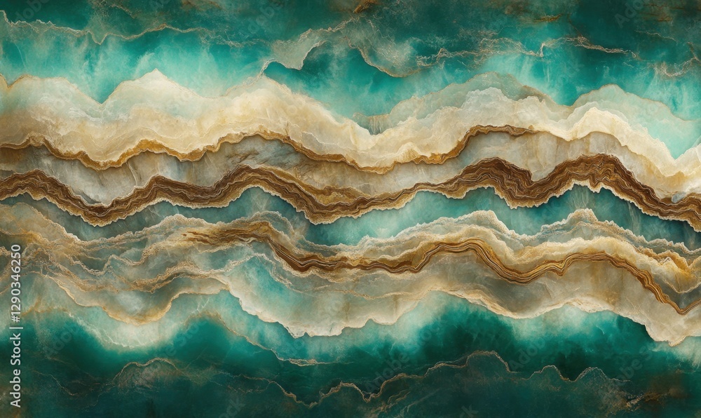 Teal and gold onyx marble texture background, ideal for luxury design projects Teal and gold onyx marble texture background, ideal for luxury design projects