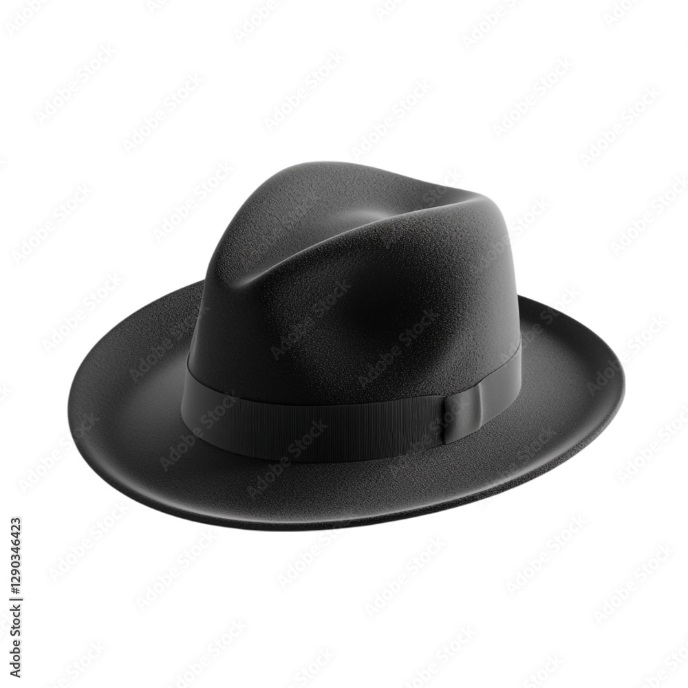 Classic Black Fedora Hat Stylish Headwear Mens Fashion Accessory Classic Black Fedora Hat Stylish Headwear Mens Fashion Accessory