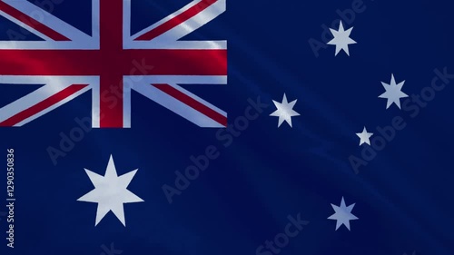 Wallpaper Mural Australia National Waving Flag, Motion Animation of Australia National Flag Torontodigital.ca