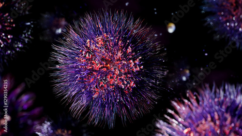 3D rendering of the virus concept Virological concepts photo