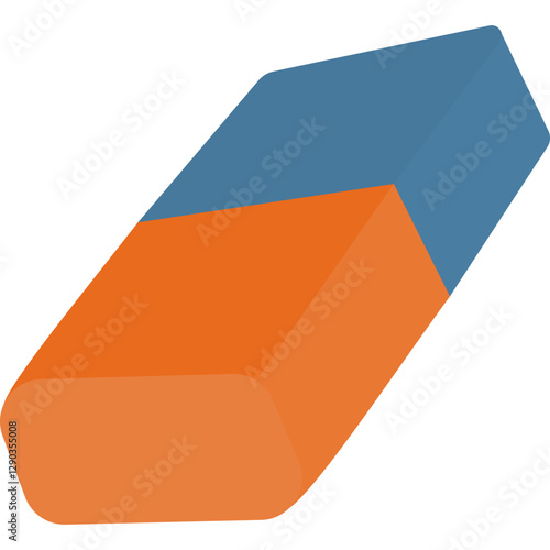Flat Eraser Illustration