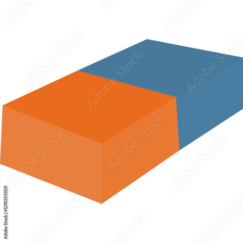 Flat Eraser Illustration