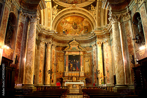 Fotografie SAN SEVERINO MARCHE, ITALY - AUGUST 9, 2024: Chiesa di San Giuseppe