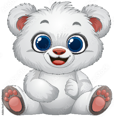 Adorable Baby Bear Illustration