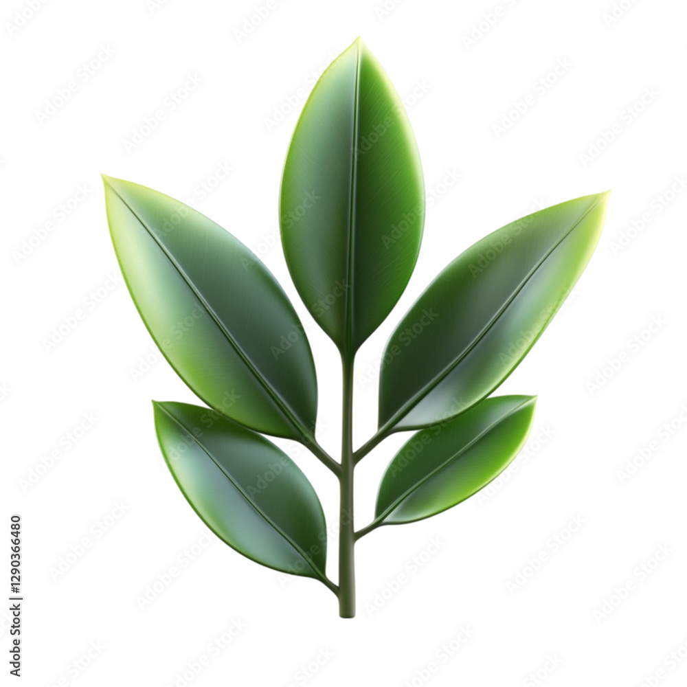 Fototapeta premium Lush Green Plant Leaves Nature Sprout Growth,