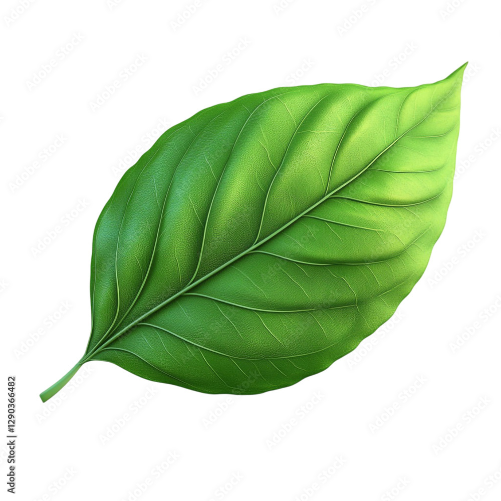 Fototapeta premium Vibrant Green Leaf Nature Botany Closeup,