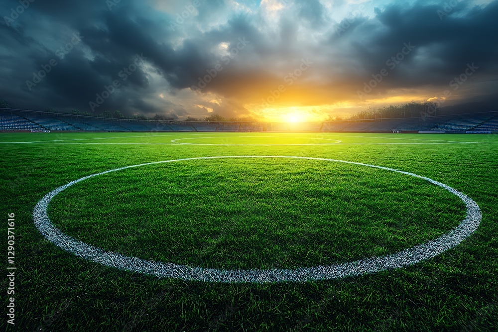 Obraz premium Soccer stadium field 