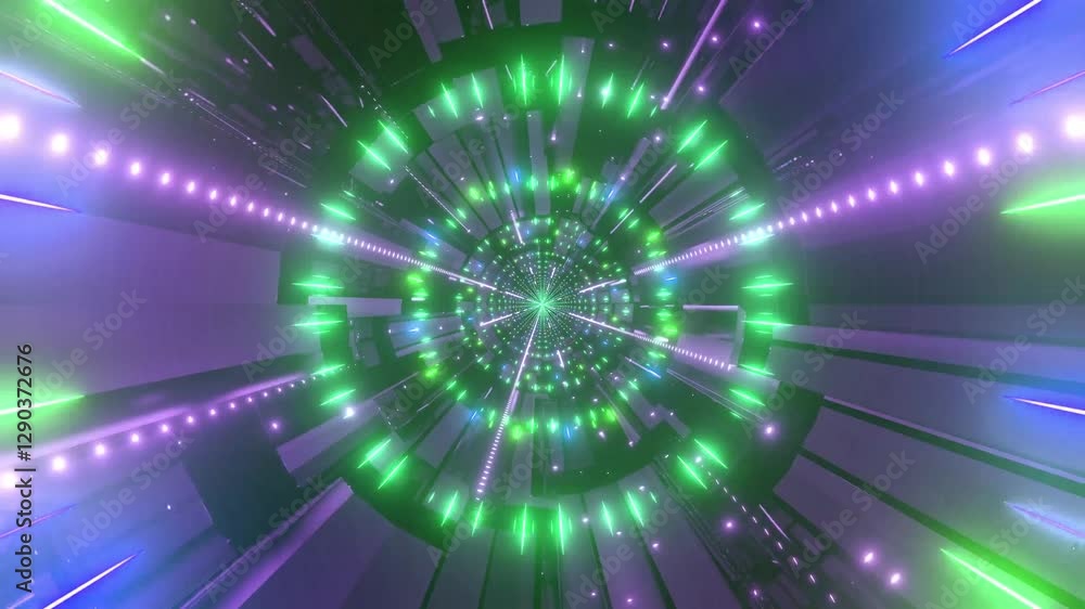 Futuristic Neon Tunnel with Glowing Circular Lights
Futuristic Neon Tunnel with Glowing Circular Lights