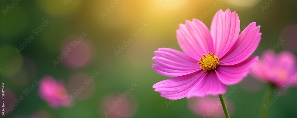 Close-up of pink cosmos flowers with blurred bokeh background, background, blurry, flowers Close-up of pink cosmos flowers with blurred bokeh background, background, blurry, flowers