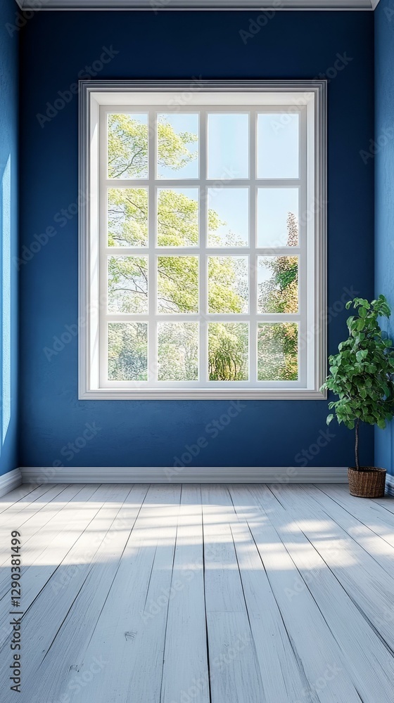 Fototapeta premium A Cozy Room with a Large Window