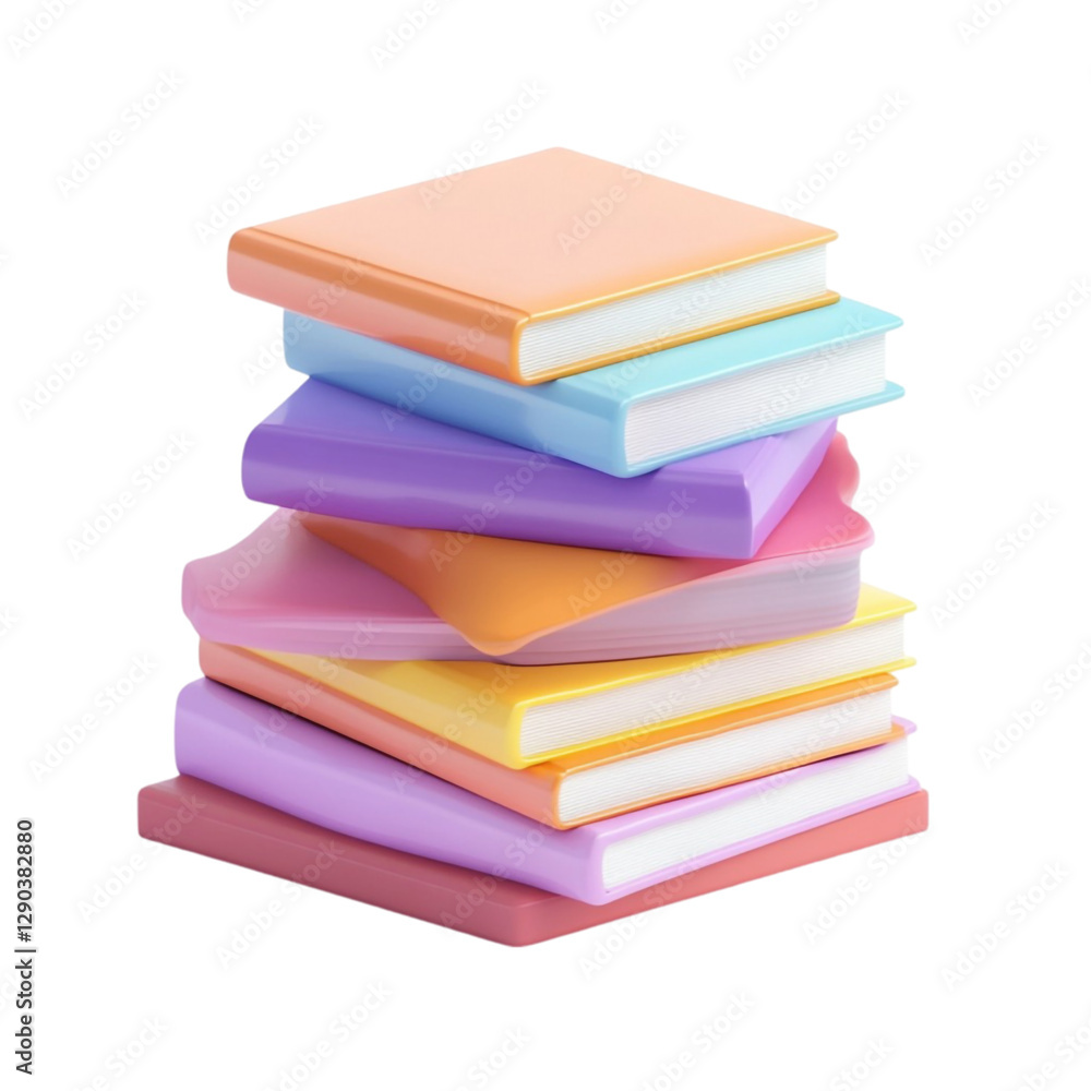 Pastel Book Stack Colorful Reading Education Literature, Pastel Book Stack Colorful Reading Education Literature,
