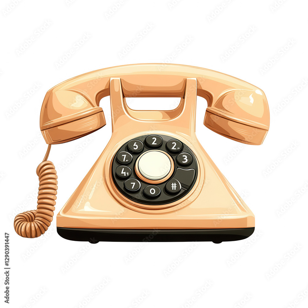 Classic phone receiver icon isolated on white background.PNG Classic phone receiver icon isolated on white background.PNG