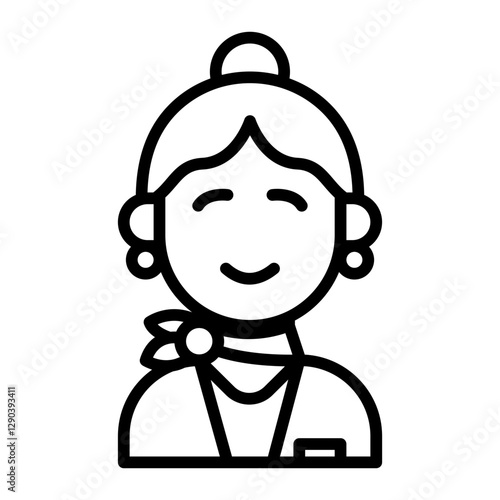 Air hostess icon