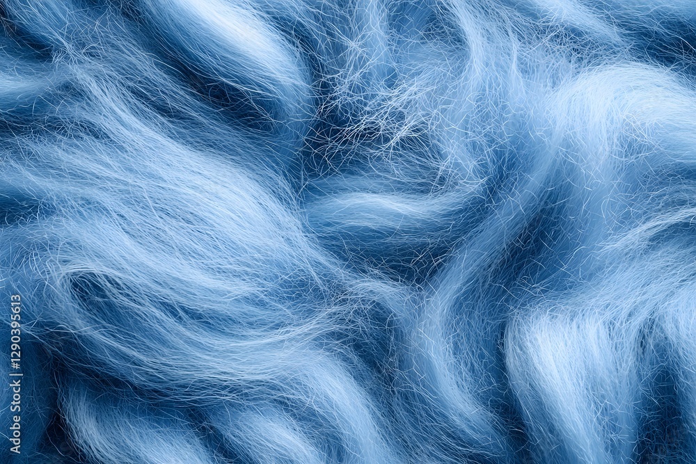 Obraz premium Captivating Swirls of Ethereal Blue Texture Abstract Digital Art Background