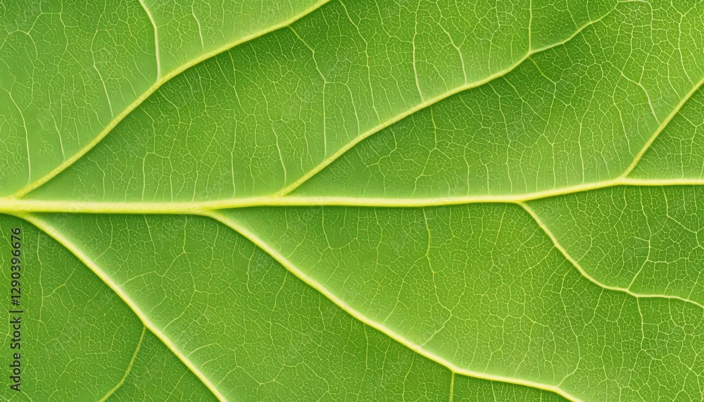 Close Up of a Green Leaf with Detailed Veins and Texture Close Up of a Green Leaf with Detailed Veins and Texture