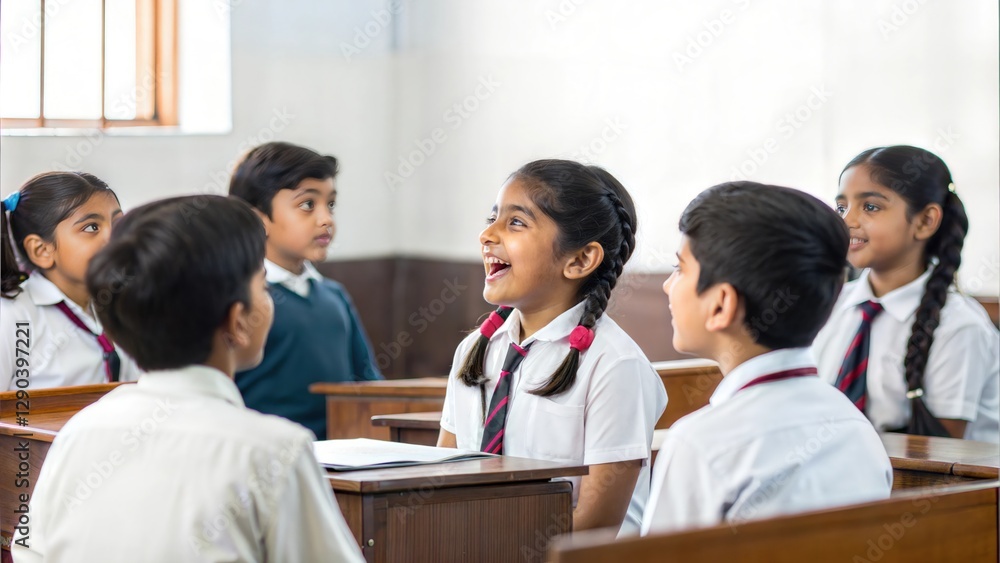 Indian Kids Participating in a School Debate
Indian Kids Participating in a School Debate