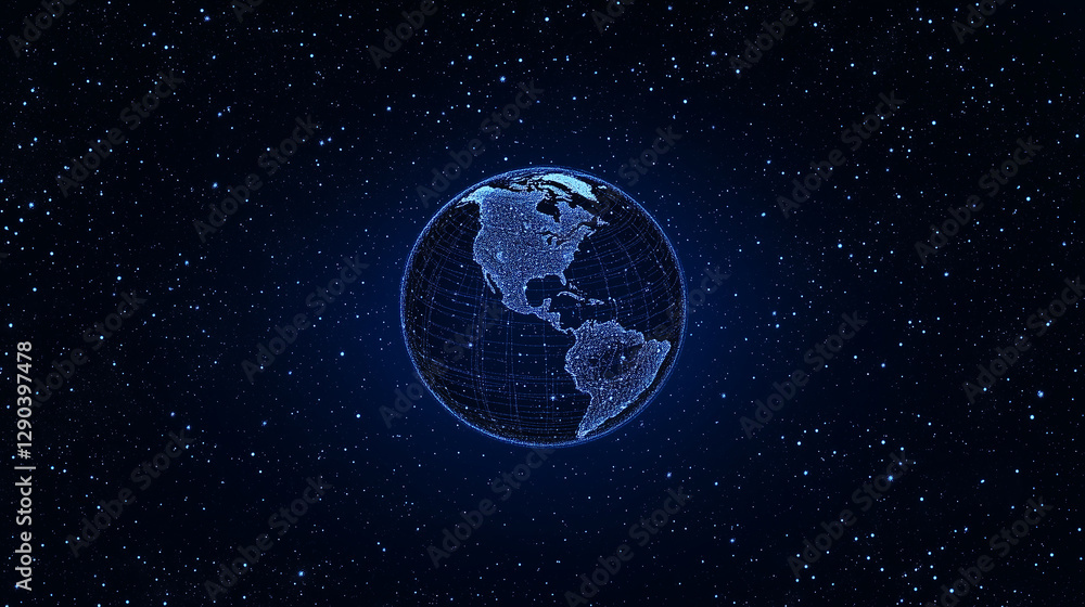 Fototapeta premium earth and moon