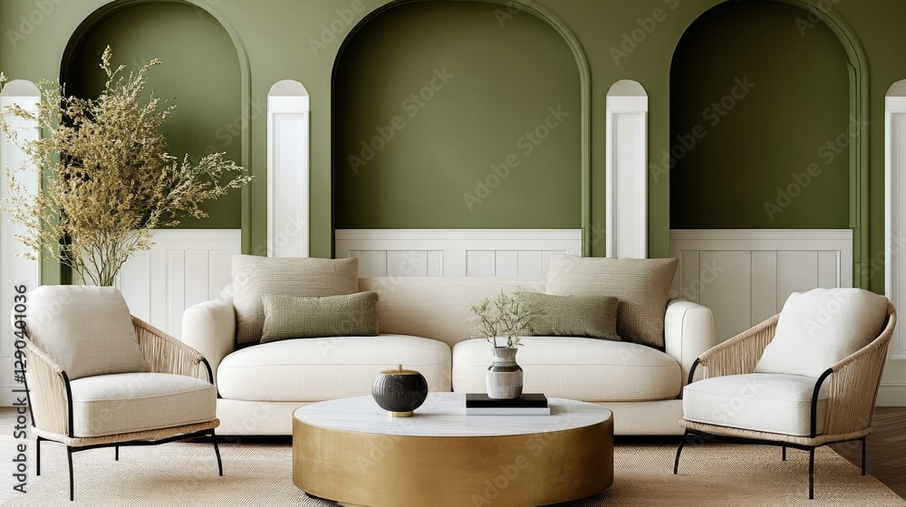 Fototapeta premium Modern Living Room Interior Design