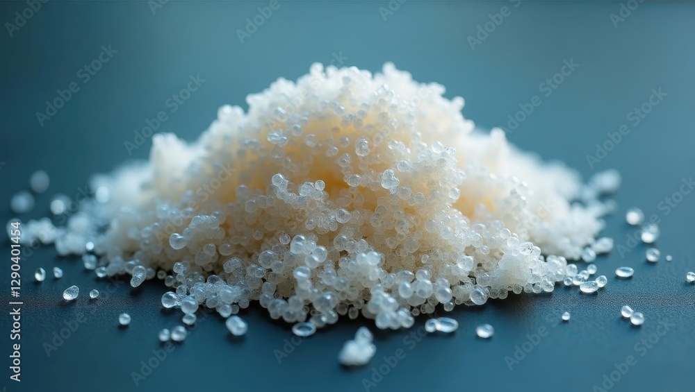 Microplastics. Sugar is white and has little bits of sugar on it Microplastics. Sugar is white and has little bits of sugar on it
