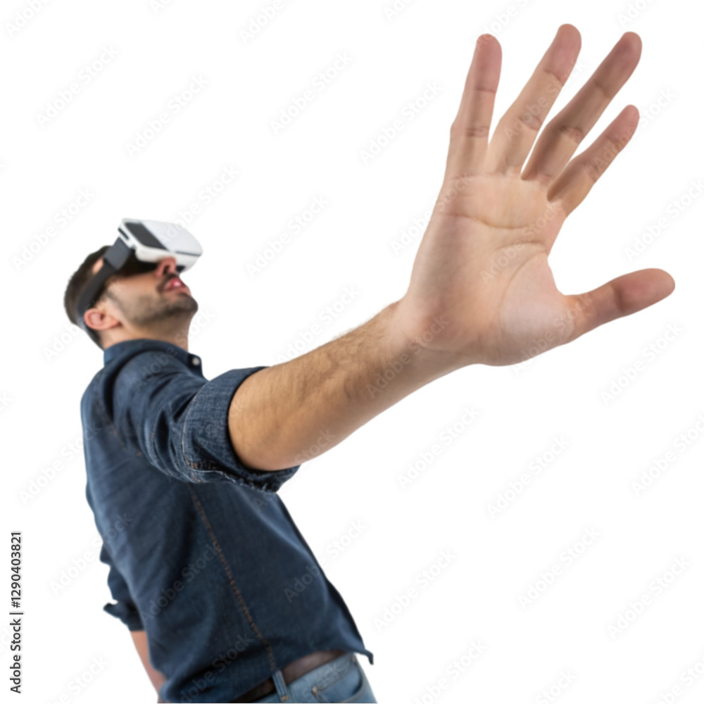 man's hand against white background man's hand against white background