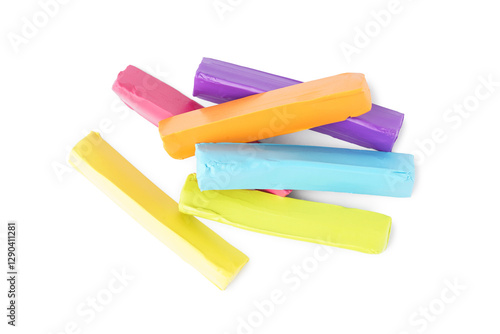 Set of colorful play dough ...