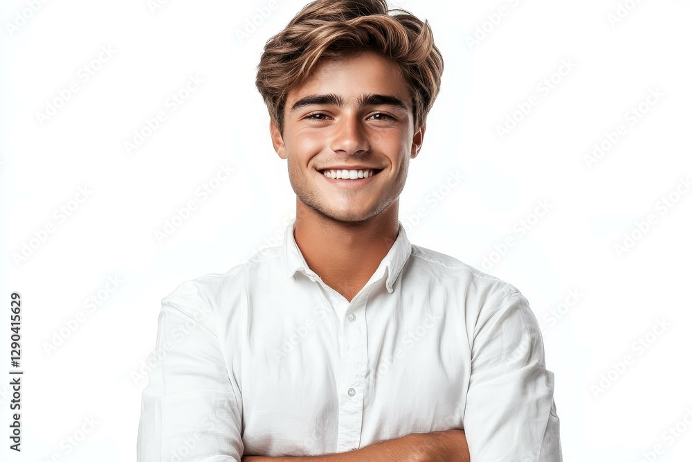 Portrait of a Smiling Caucasian Man Portrait of a Smiling Caucasian Man