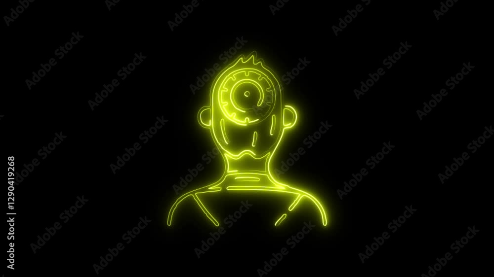Glowing neon Synagogue icon isolated on black background. HD Video motion graphic animation Glowing neon Synagogue icon isolated on black background. HD Video motion graphic animation