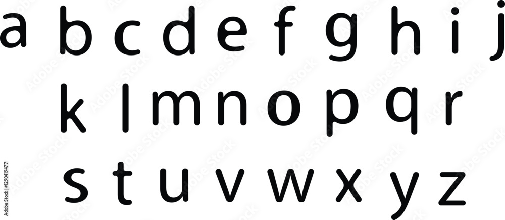 English alphabet font in a black symbol. Alphabets a to z letters text vector icon set design Vector English alphabet font in a black symbol. Alphabets a to z letters text vector icon set design Vector