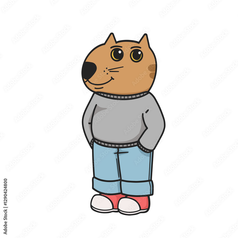 Chill Cat, Cat Meme, Chill Guy Meme Sticker Transparent PNG Cute Illustration Chill Cat, Cat Meme, Chill Guy Meme Sticker Transparent PNG Cute Illustration