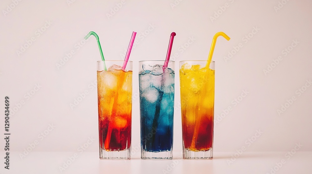 Colorful cocktail with ice and strawberries on a white background, insanely detailed, fine details, Colorful cocktail with ice and strawberries on a white background, insanely detailed, fine details,