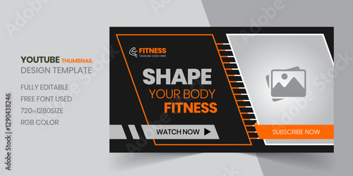 Youtube thumbnail and web banner template