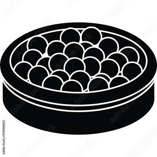 pit vector silhouette black- Soccer ball