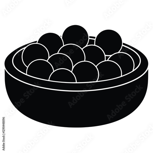 pit vector silhouette black- Soccer ball