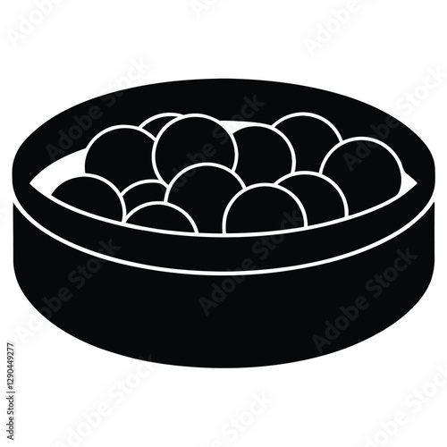 pit vector silhouette black- Soccer ball