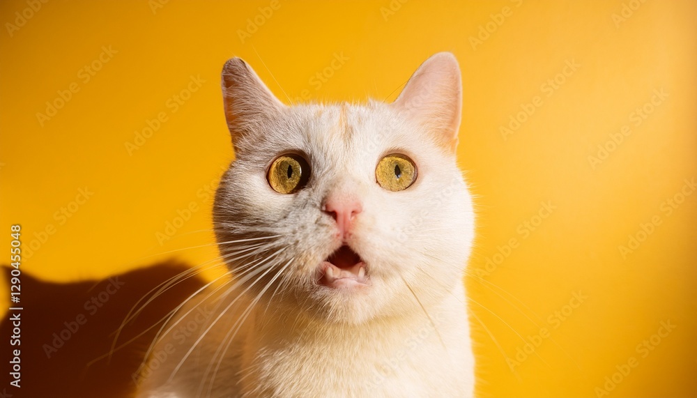 Fototapeta premium 驚いた猫