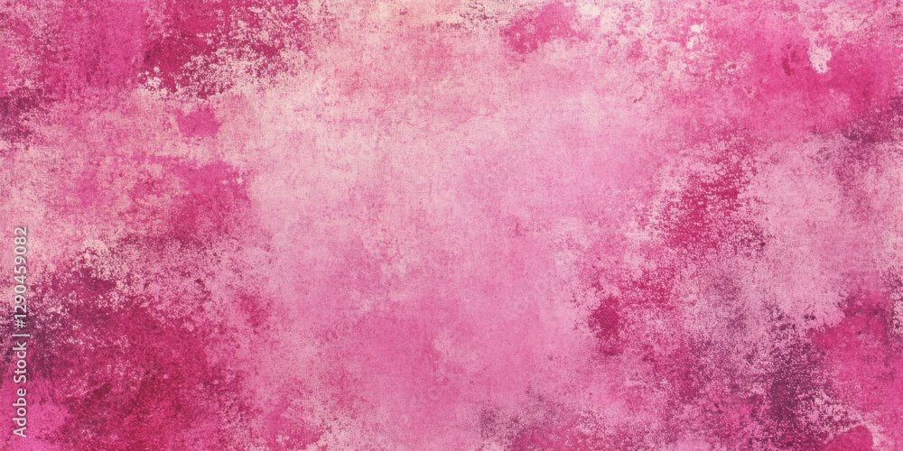 Fototapeta premium Textured pink abstract background with grungy canvas pattern featuring faded spots and subtle variations creating a unique design surface.