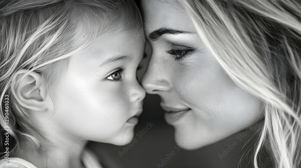Mother and Daughter Close Up Love Mother and Daughter Close Up Love