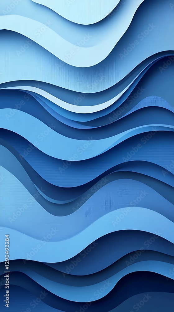 Fototapeta premium Abstract Blue Wave Background