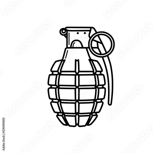 Grenade Icon: A simple, stylized icon of a hand grenade, perfectly capturing the raw power and potential danger.
