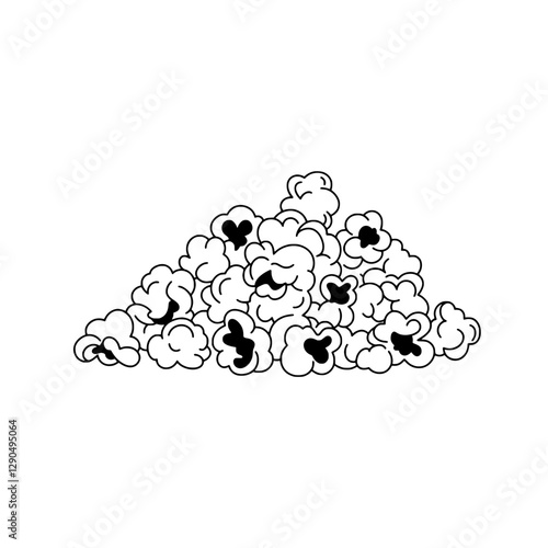 Popcorn Avalanche: A classic pile of delicious, fluffy popcorn. The perfect snack for movie nights or any time you need a treat!