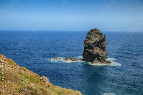 Wallpaper Mural Mountain landscape in the ocean, Cape San Lorenzo on Madeira island Torontodigital.ca