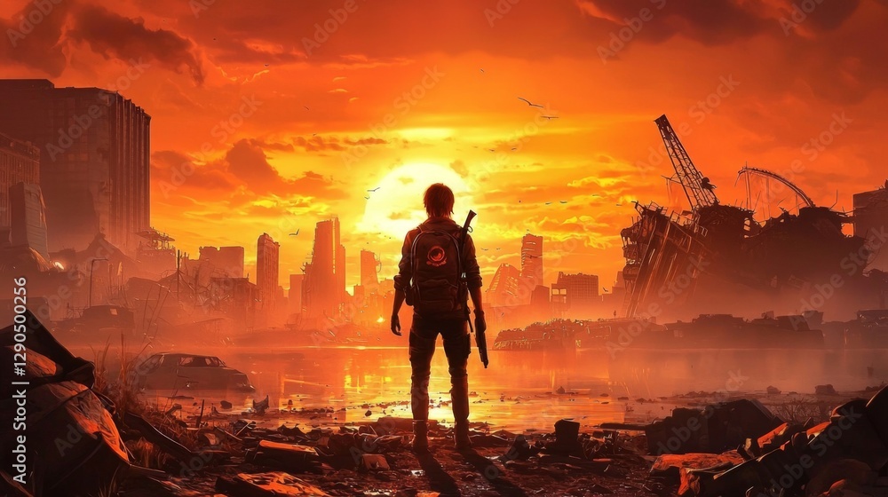 Fototapeta premium A Significant Moment in Game Art 