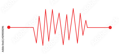 Life line icon vector. Heartbeat line icon. Medetsina sign. Cardiogram line icon, png,sign. Heart pulse silhouette, icon, symbol. Vector illustration in eps10.