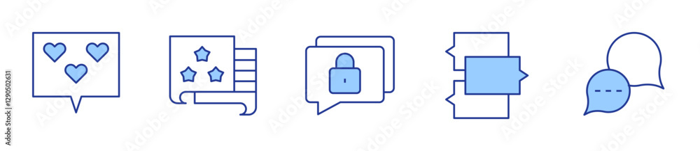 chat, chat box, private chat. Chat Icon vector illustration. Line Duotone style. Editable stroke chat, chat box, private chat. Chat Icon vector illustration. Line Duotone style. Editable stroke