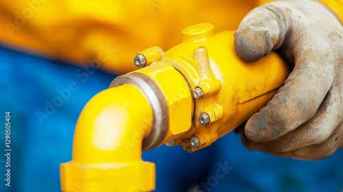 Close-up of Yellow Industri...
